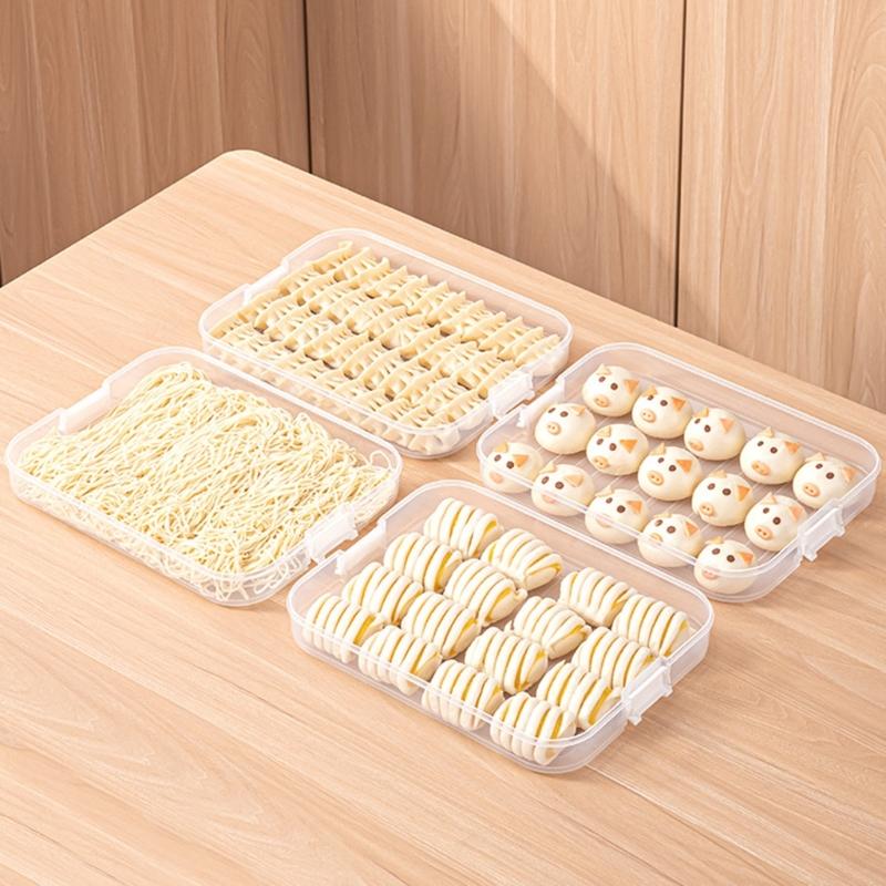 Praktische Mehrschichtige Keks- und Knödel-Organizer Mit Transparenten Designs und Griff Platzsparende Küchenutensilien