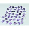 6X9MM Natürlicher Amethyst Tropfenform Cabochon Lose Edelsteine 40 Stück Los 81 Karat. C-3638