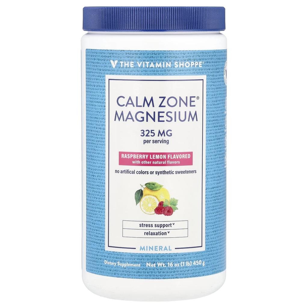 Calm Zone®, Magnesium, Raspberry Lemon, 450G (16Oz)