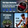 New Military Outdoor Dual-Band GPS Track Smartwatch Men Bluetooth Call Compass Swimming Grade 5ATM Waterproof Smart Watches
