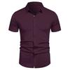 Men's Stretch Shirt Wrinkle Free Dress Shirts Regular Fit Short Sleeve Stretch Business Casual Button Down Shirts
