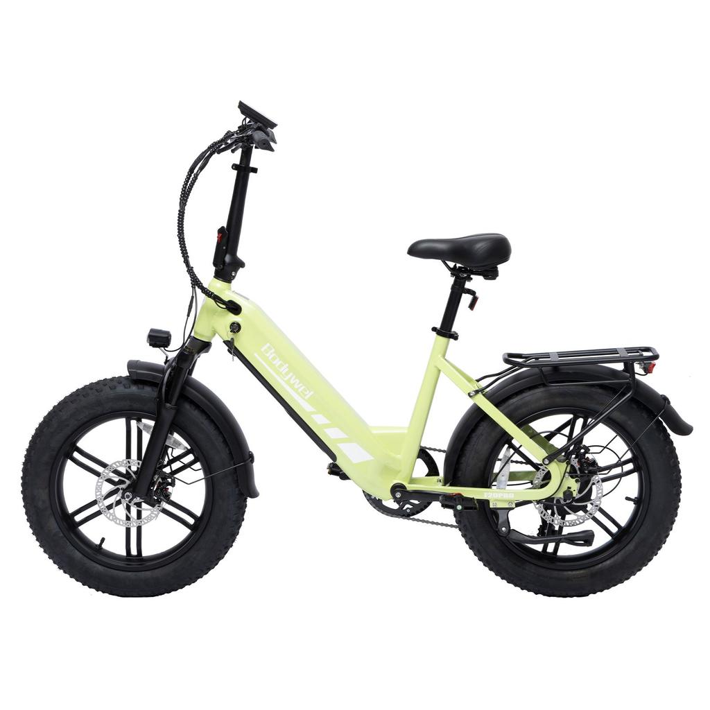 Bodywel F20PRO 20 Inch All Terrain Snow Electric Bicycle 500W Brushless Motor 48V18Ah Battery Outdoor E-Bike With 130 Kilometer Ultra Long Range