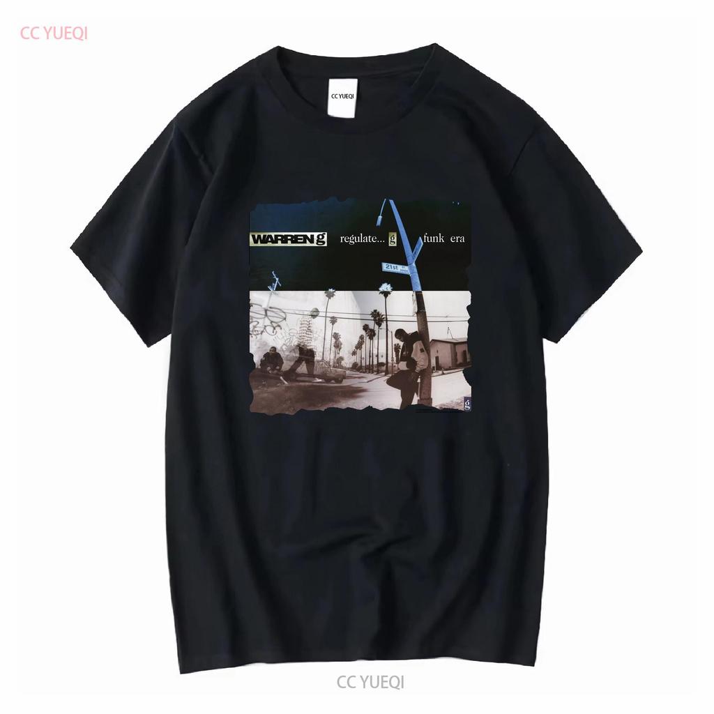 Vintage Warren G Regulate Funk Era 1994 Rapové tričko Velké Černé Opotřebované Vzácné dlouhý nebo krátký rukáv vintage Mírně vyprané