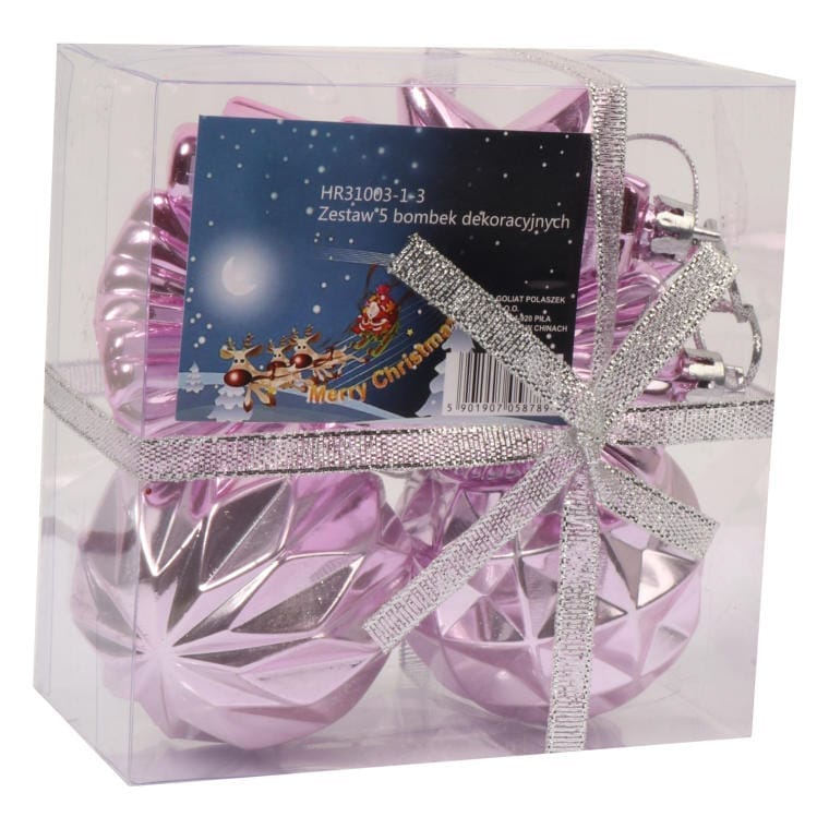 Set of plastic baubles, mix, HR31003-1/3R