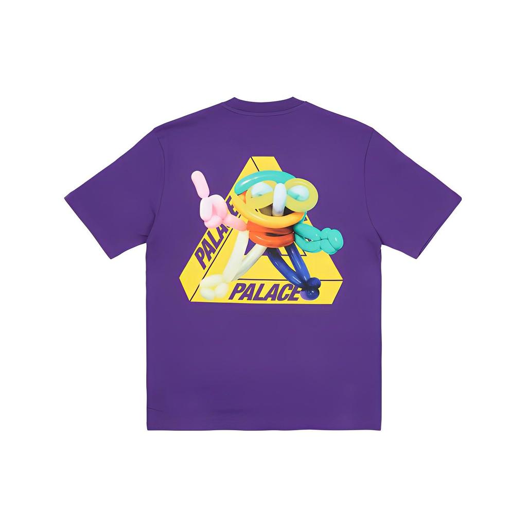 Palace Tri-Twister T-Shirt Regal Purple Unisex Tops P24TS227