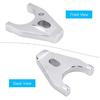 Aluminum Distributor Clamp, Chrome Billet Aluminum Distributor Clamp Hold Down for Chevy SBC SB BB HEI Electronic, Silver