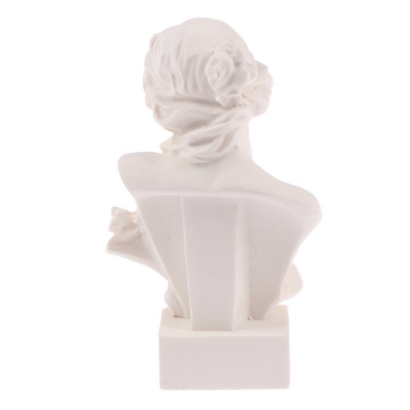 Buy 1Pc Dollhouse Miniature Bust Sculpture White Resin Statue Pretend