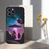 Space Art UFO Alien Thing Phone Case For iPhone 16,15,14,17,13,12,11 Plus,Pro Max,XS,X,XR,SE,Mini,8,7,Soft Silicone Black Cover