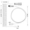 Mechanical Keyboard Coiled Cable Mechanical Keyboard Aviator Type-C USB Port Aviator Coiling Cable Desktop Computer Aviation Connector Cord