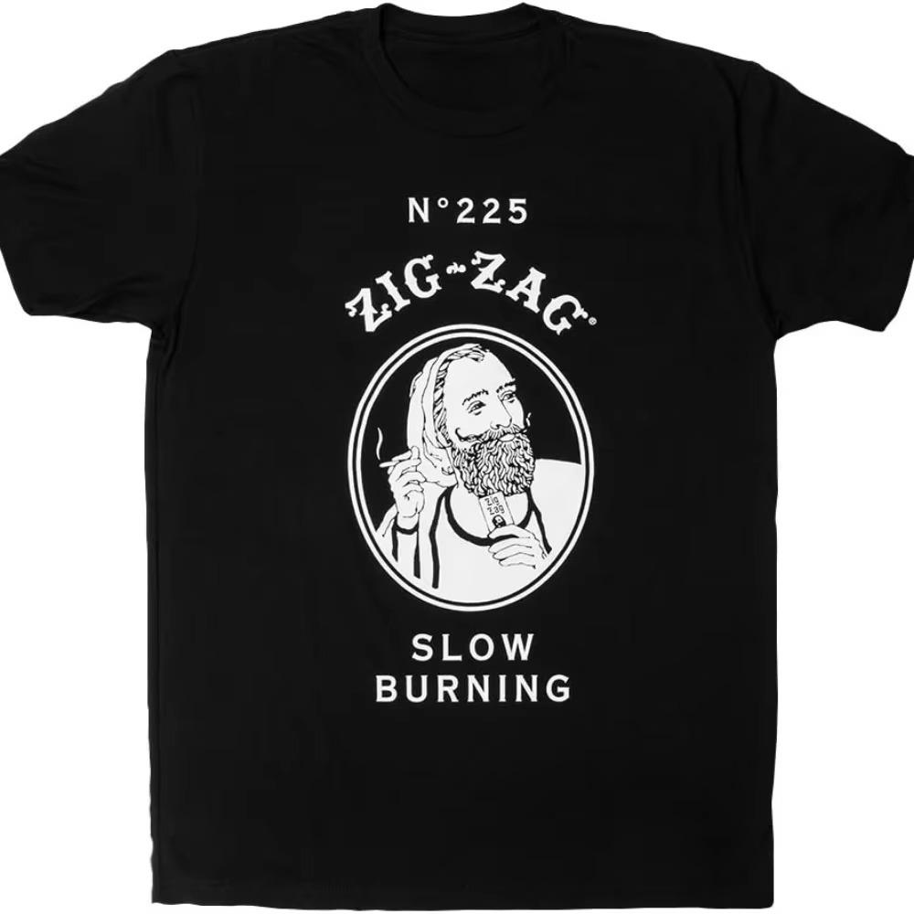 

2024 summer tops men clothing ZIG-ZAG Rolling Papers - Vintage Classic T-Shirt XXXXXL чёрный