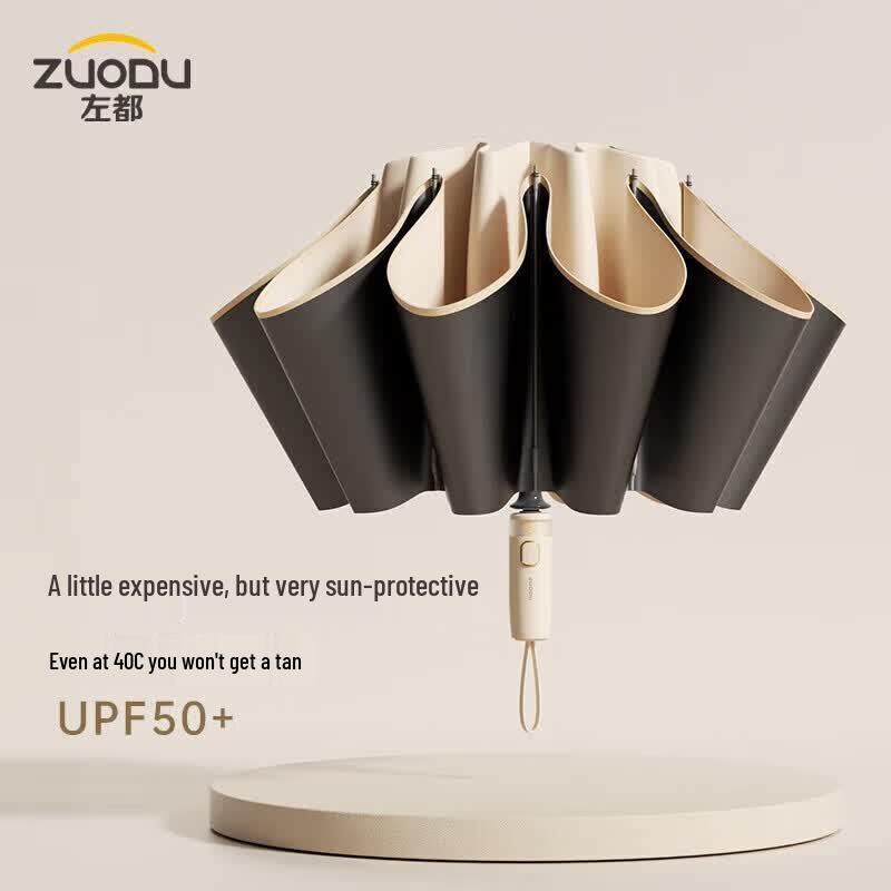 ZUODU Automatic UV Protection Travel Umbrella