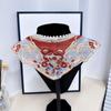 Elegant Hanfu Shawl Floral Pattern Hanfu Shoulder Collar Ancient False Collar  Costume Accessory