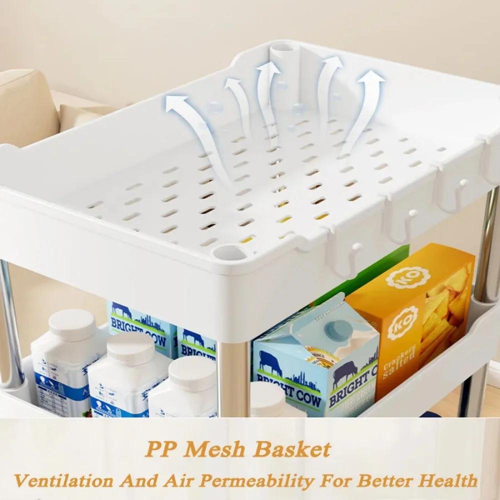 Kitchen Organizers And Storage Rack Household Cart With Wheels Multifunctional Home Accessories Mobile Rack Trolley Bookshelf