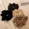 Women Hair Scrunchies Vintage Velvet Solid Color Hair Band for Girls Ponytail Holder Rubber Bands Hair Ties Accessories