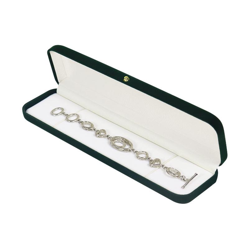 Flanelová úložná krabička na šperky na prsteny, náušnice, náhrdelníky, přívěsky a náramky