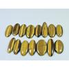 334Cts. Natural Tiger Eye Oval Cabochon Loose Gemstone 15Pcs Lot 28-30 MM C-717