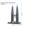City Architecture Model Building Blocks Studio Temple Taj Mahal Big Ben Eiffel Tower London New York Germany Construction Toys