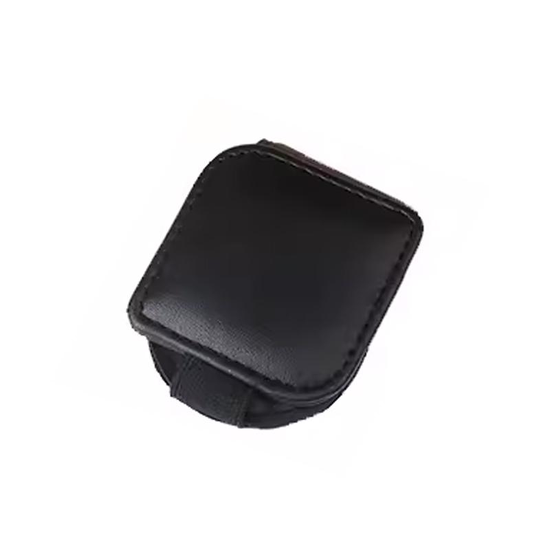 

Автомобильный держатель для солнцезащитных очков SEAMETAL, кожаная вешалка для очков, солнцезащитный козырек, зажим для очков, портативный зажим для билетных карт, аксессуары для интерьера чёрный