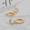 ANENJERY Small Star Moon Hoop Earrings for Women Prevent Allergy Charms Earrings Dainty Jewelry