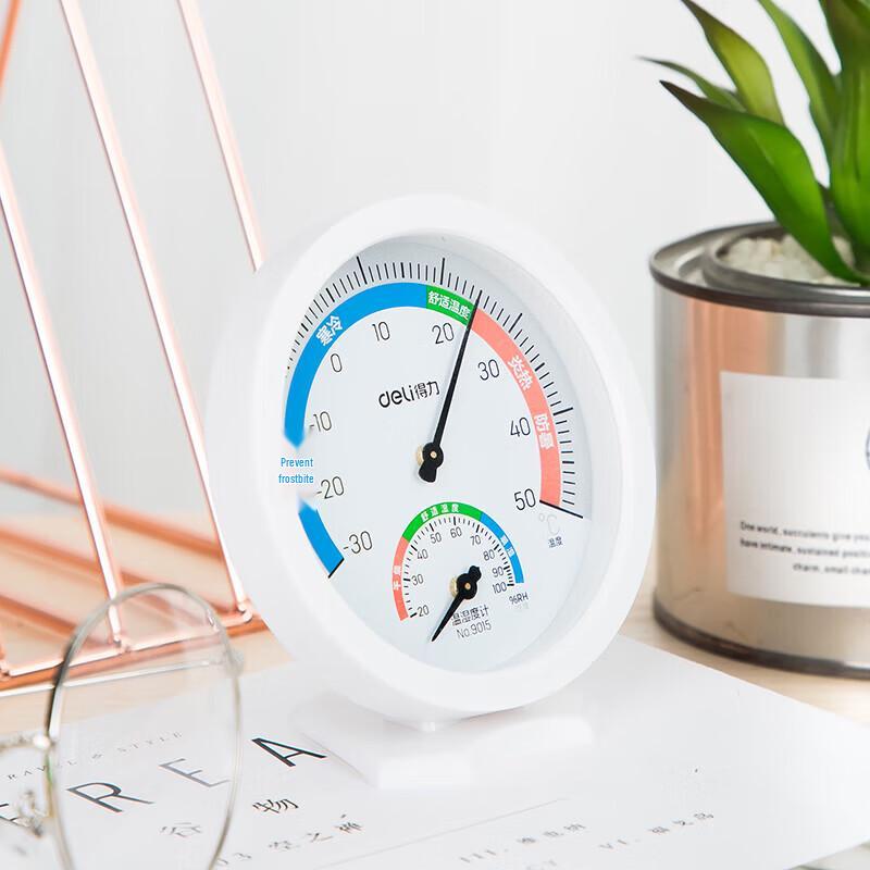 Deli Large Dial Indoor Thermometer Hygrometer