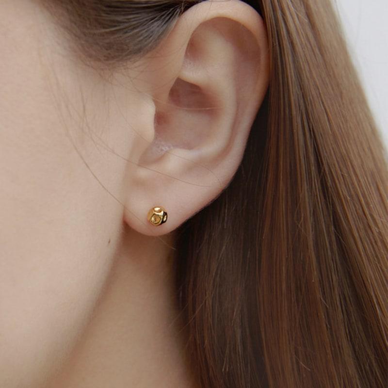 Primaute [SILVER925]Vintage Silver Ball Earring