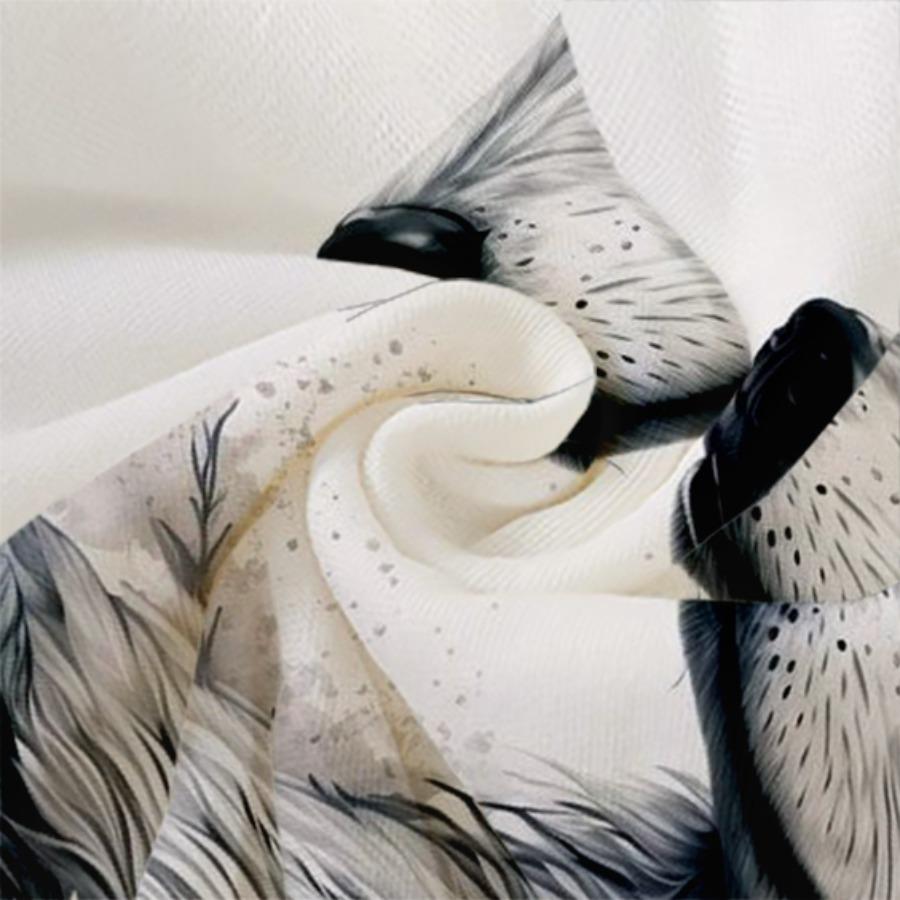 Trička s bílým vlčím vzorem Léto Černá Trička Muži Streetwear Tričko s 3D tiskem Móda O Krk Topy s krátkým rukávem