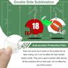 50 Pcs Sporty Sublimation Wood Earrings Football Ear Drops Unique Helmets Earwear Jewelry Accessories for Active Women