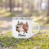 Personalized Animal with Name Cup Children Jungle Wild Party Juice Milk Mug Boys Girls Handle Cups Birthday Favors Gift for Kids