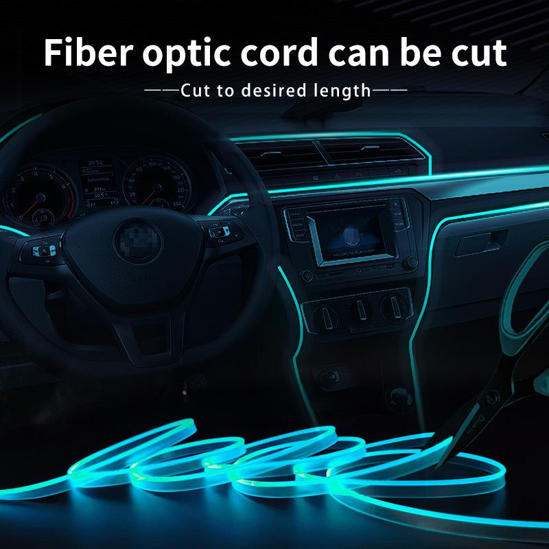 New style center console instrument panel decorative light universal car atmosphere light car interior fiber optic atmosphere li