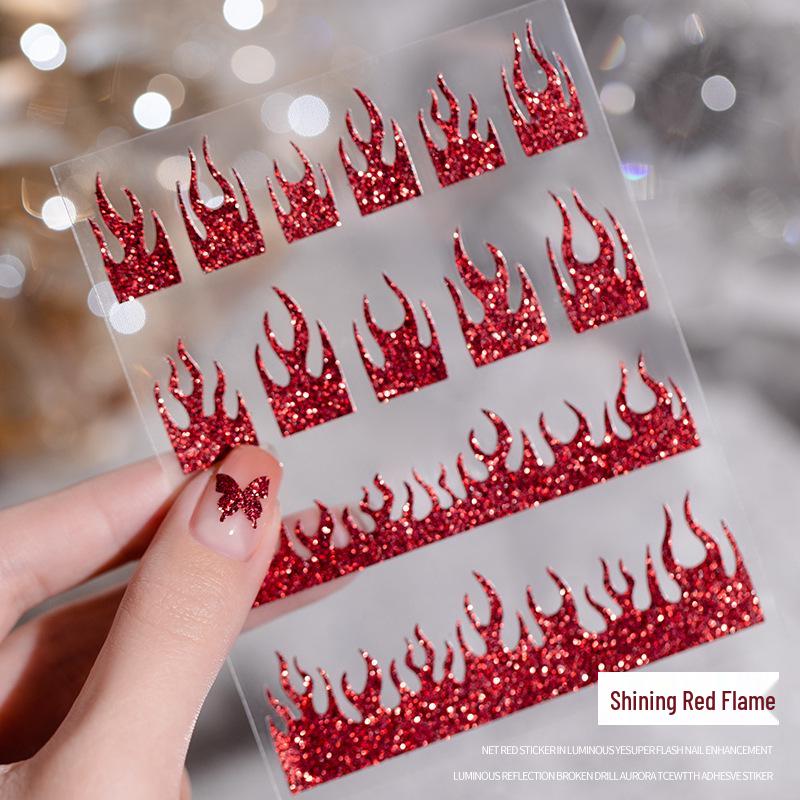 2025 Zodiac Snake Princess Nail Stickers & Shell Glitter Powder