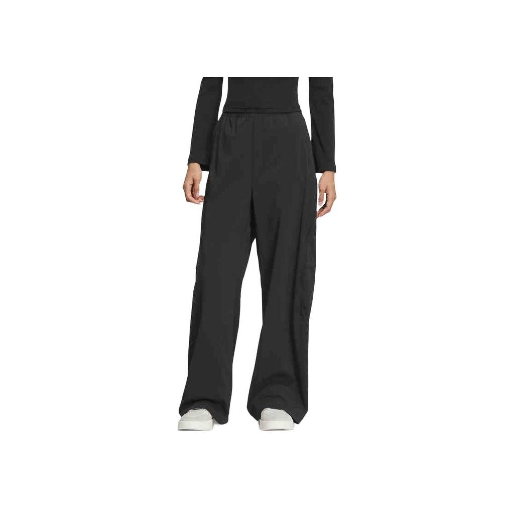 adidas Solid Color Breathable Comfortable Sports Casual Pants Women Bottoms Black JM8791