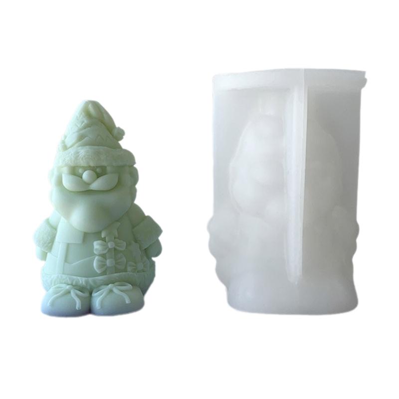 Old Man Snowman Decoration Candle Silicone Mold Resin Epoxy Christmas Crafts DIY Ornament Jewelry Candle Making Tool