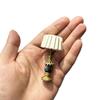 1:12 Dollhouse Miniature Bear Table Lamp White Cover Bedside Lamp Furniture Home Model Decor Toy Doll House Accessories