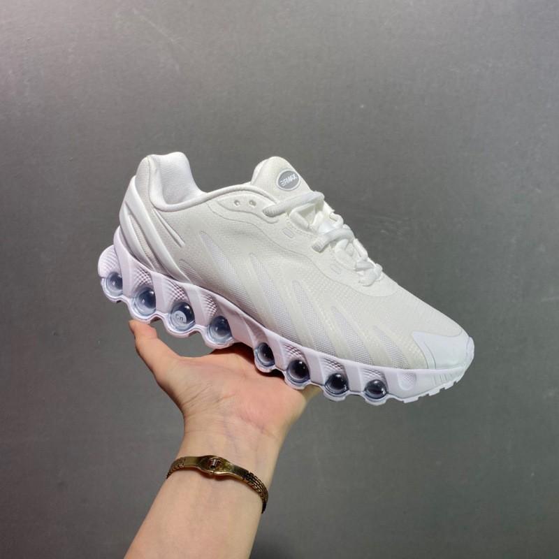 Men Women Running Shoes Lightweight Breathable Flyknit Upper Full Length Air Cushion Comfort Walking Sneakers
