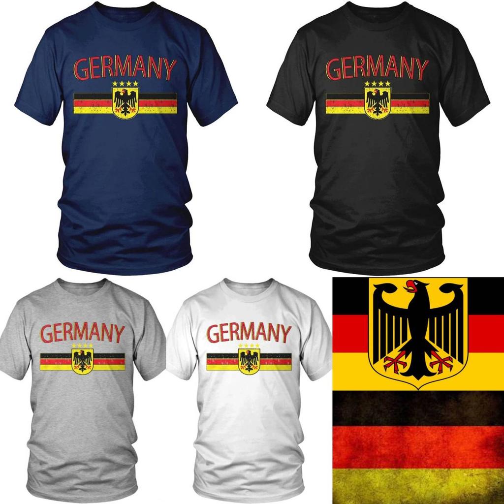 Almanya Bayrağı Kartal Arması Kick Boks Muay Thai Tişört Grafik Retro Vintage 3D Baskı Erkek Kadın Unisex Kısa Kollu Yuvarlak Yaka