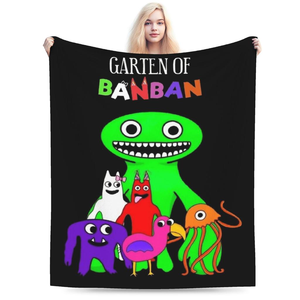Bittergiggle Garten Of Banban Blanket Gaming Flannel Throw Blanket Summer Air Conditioning Printed Soft Warm Bedspreads