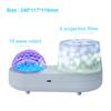 USB Ocean Wave Jellyfish Light Projector Galaxy Night Kids 360-degree Rotating With Timer Starry Projection For Bed Room Bedroom