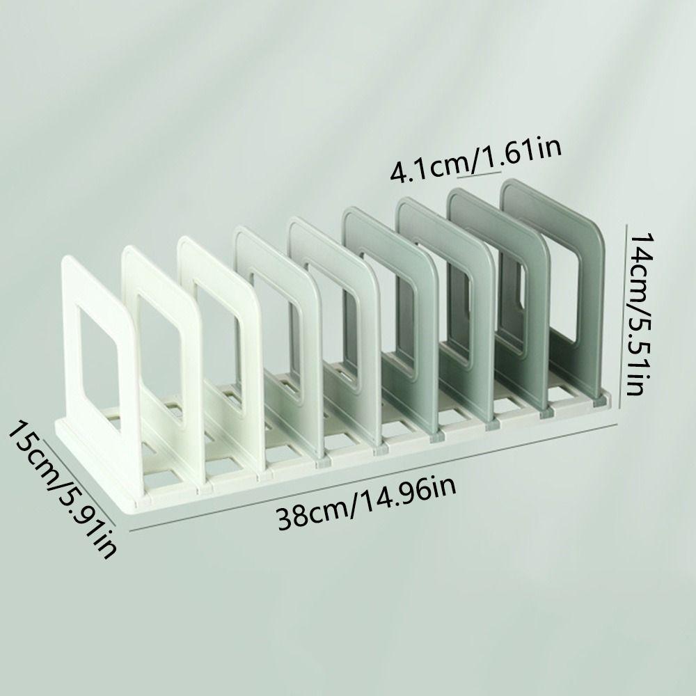 Non-slip Desktop Book Stand Adjustable Vertical Book Holder File Storage Bookshelf  Documents