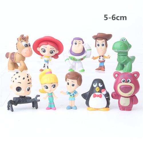 Anime Toy Story 4 Cartoon Figure Toy Woody Buzz Lightyear Rex Alien forky Doll action figure Children Gift