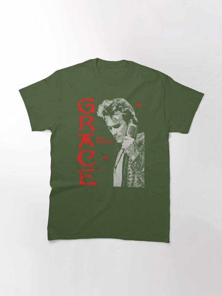 Jeff Buckley Jeff Buckley Grace Red And Black Poster Classic T-Shirt
