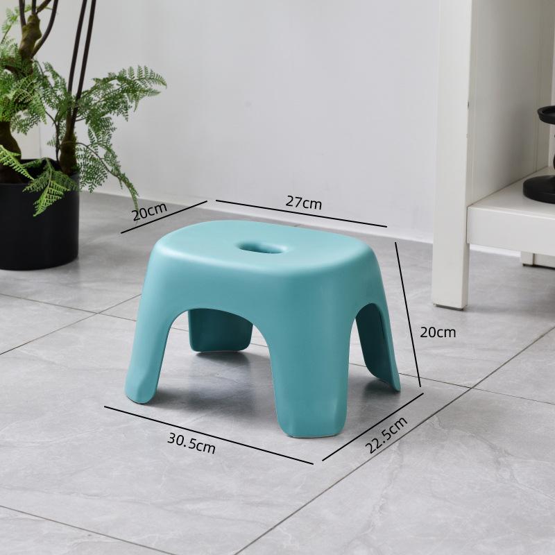 Židle do koupelny Stohovatelné Plastová stolička pro domácnost Zahuštěný konferenční stolek Malá lavice pro stoličku na boty Pohovka Taburetka Nízká protiskluzová