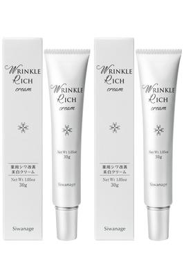 Niacinamide Cream for Nasolabial Folds and Wrinkles Whitening Wrinkle Cream Siwanage Mouth Age Eye Made In Japan X 2 [quasi-drug] (Shiwanage) /