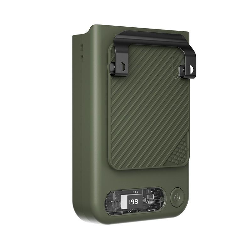 

Portable USB Rechargeable Waist & Neck Fan for Outdoor Use 83x46x120 mm армія зелений колір