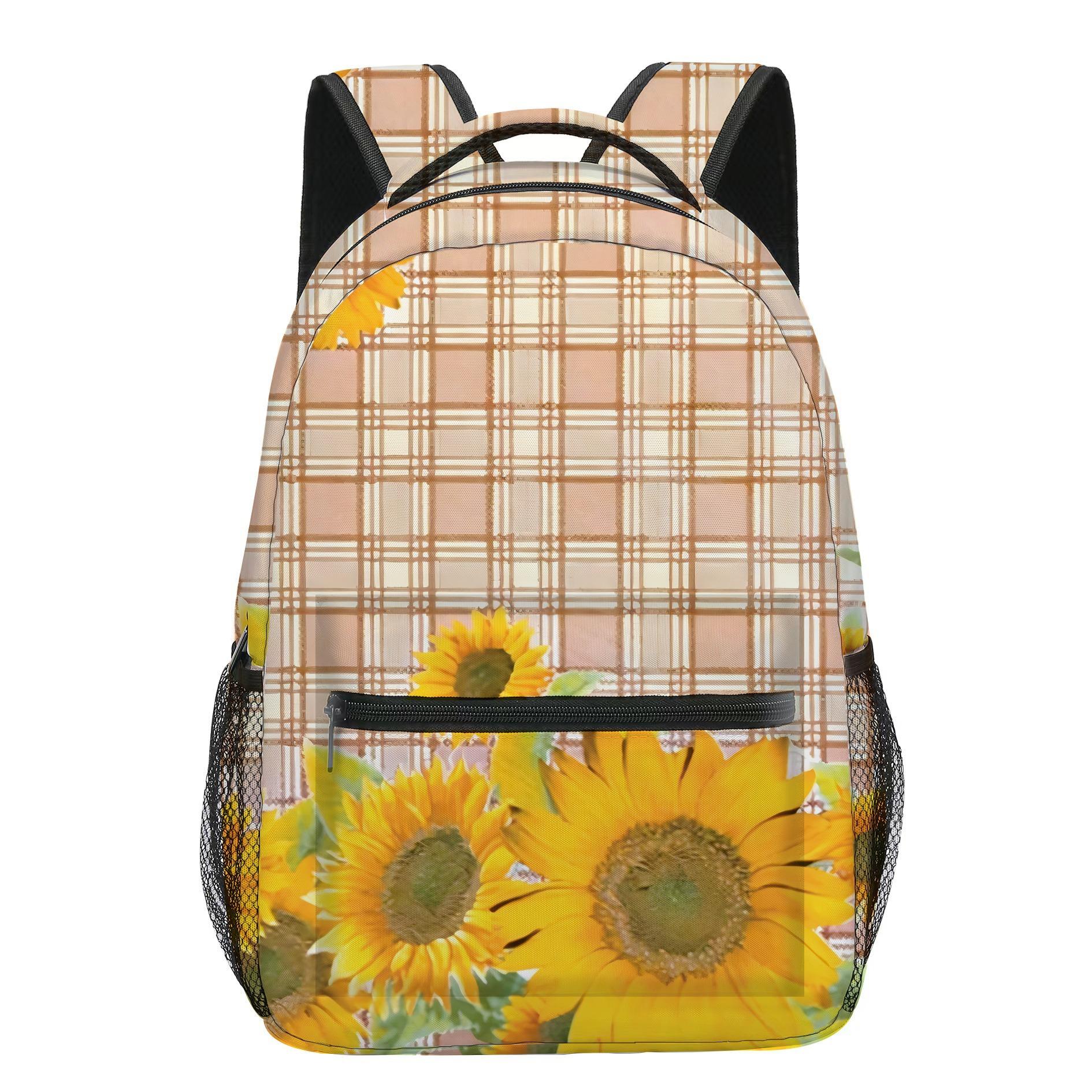 Sac à dos tendance populaire amusant pour étudiant Chrysanthème Sacs à dos pour cahiers Sacs à dos 3D Impression Oxford Imperméable Sacs à dos de voyage pour garçons/filles