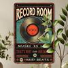 Vintage Metal Wall Sign Retro Music Record Store Decor Home Bar Cafe Garage Iron Art Hanging Plaque