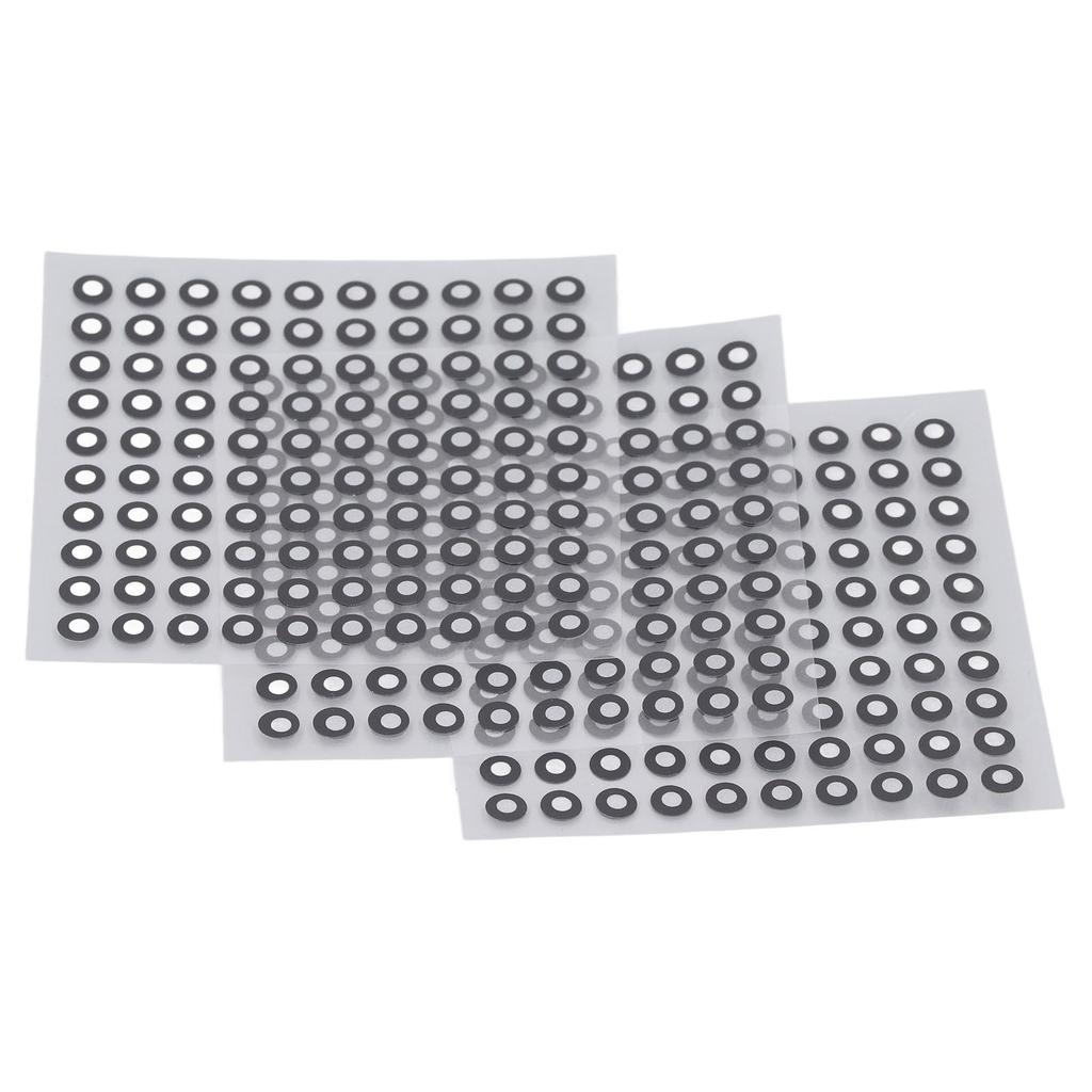 3 Sheets Scanner Positioning Points 3D Scanning Reflective Film Sticker Reference Marking Point 3mm ID 6mm OD
