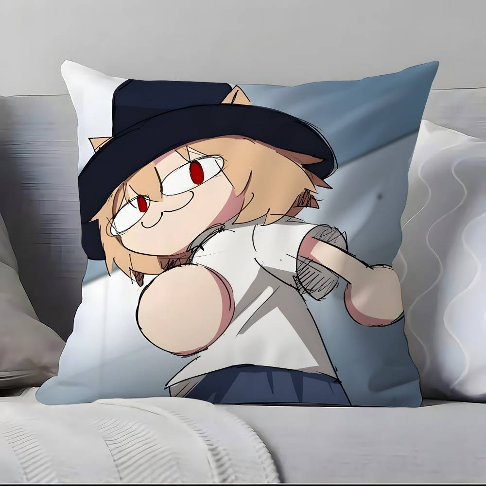 Neco Arc F-F-Lustig M-Meme K-Kawaii Kissenbezug Kissenbezug Weich Hautfreundlich & Bequem Mit einem Verdeckten Reißverschluss