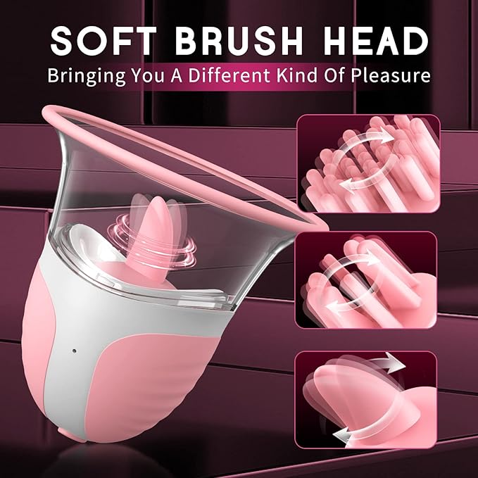 Nipple Sucker Strong Suction Stimulation Massager and 10 Vibrator Rotating Modes, Rechargeable Adult Toys for Fun Three Pairs  of Massage Heads