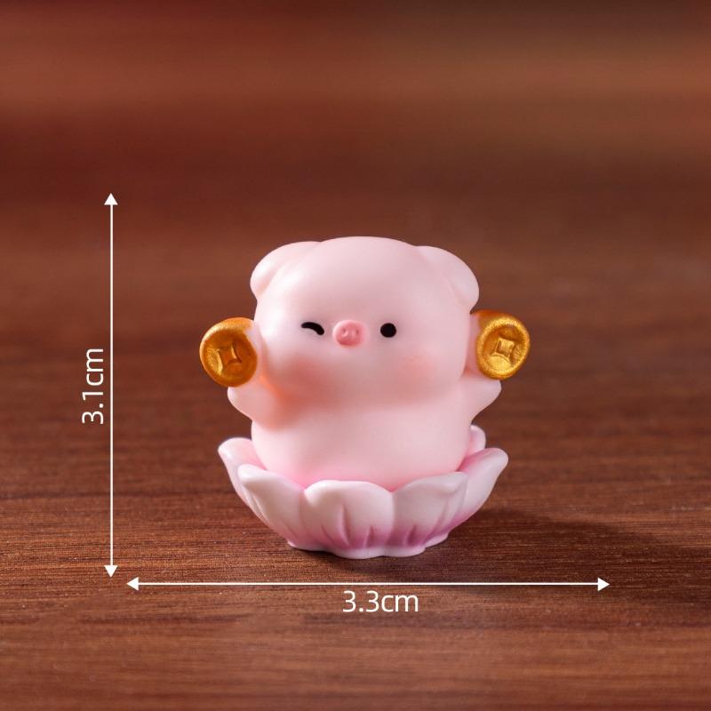 

Милые золотые слитки для богатстваМилые фигурки поросят Милые микроландшафтные украшенияСюрприз-пакет Подвесные аксессуары Мини-украшения 4#