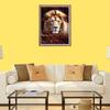 Ensemble de peinture diamant 5D Lion adulte, ensemble de broderie strass animal à faire soi-même, peinture avec art diamant décoré par kit numérique, artisanat mural pour la maison